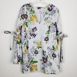 Free people | gray floral tunic